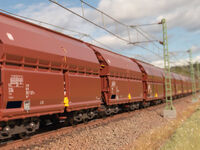 Märklin H0 - 00730 - Display Schwenkdachwagen Bauart Tals 968 - Artikelbild