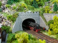 Faller N - 272588 - 2 Tunnelportale, 2-gleisig