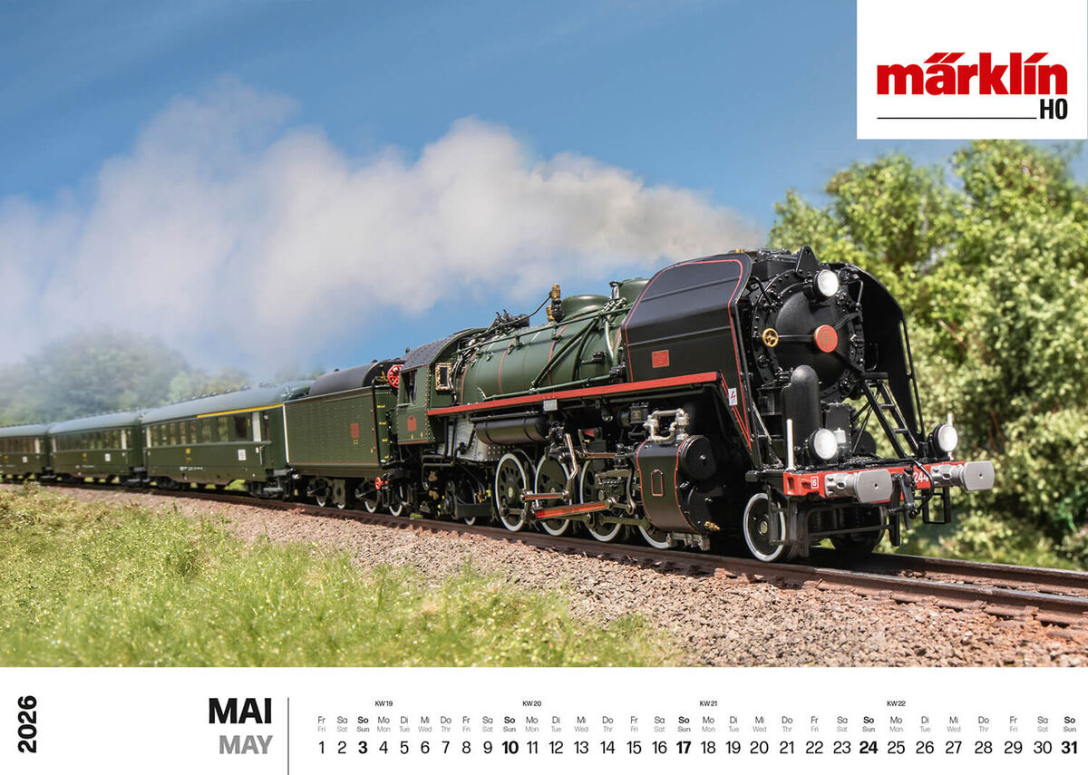 Märklin - 19726 - /Trix Wandkalender 2026 kaufen - Modellbahnen Berlin
