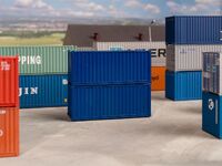 Faller H0 - 182054 - 20 Container, blau, 2er-Set