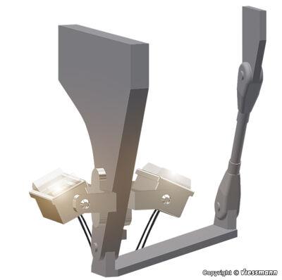 Viessmann H0 - 6339 - H0 Deckenstrahler, LED weiß, 7 Stück - Artikelbild