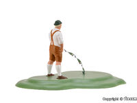 Viessmann H0 - 1547 - H0 Mann muss mal in Lederhose, bewegt - Artikelbild