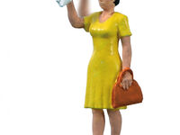 Viessmann H0 - 1555 - H0 Winkende Frau mit bewegtem Arm