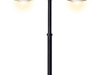 Viessmann H0 - 6109 - H0 Bahnsteigleuchte Baden-Baden, doppelt, 2 LEDs warmweiß