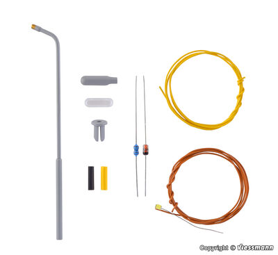 Viessmann TT - 6922 - TT Bausatz Peitschenleuchte, LED weiß - Artikelbild