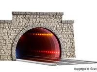 Viessmann - 5097 - H0 Straßentunnel klassisch, mit LED Spiegeleffekt und Tiefenwirkung