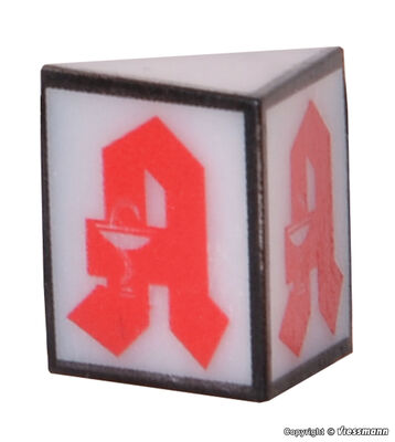 Viessmann H0 - 1375 - H0 Reklameschild Apotheke mit LED-Beleuchtung - Artikelbild