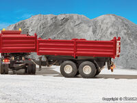 Viessmann H0 - 8214 - H0 Tandem Kipper, rot, Funktionsmodell - Artikelbild