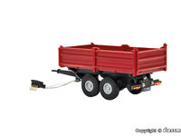 Viessmann H0 - 8214 - H0 Tandem Kipper, rot, Funktionsmodell