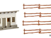 Vollmer N - 47709 - N Stall mit Zaun - Artikelbild