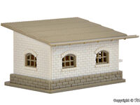 Vollmer N - 47709 - N Stall mit Zaun - Artikelbild