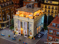 Vollmer H0 - 43608 - H0 Fitness-Center mit Dachterrasse - Artikelbild