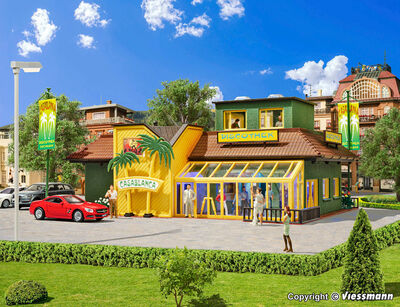 Vollmer H0 - 43656 - H0 Discothek mit LED-Beleuchtung, Funktionsbausatz - Artikelbild