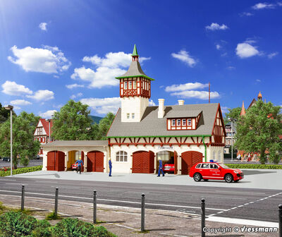 Vollmer H0 - 43751 - H0 Dorffeuerwehr, sechsständig - Artikelbild