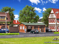 Vollmer H0 - 43757 - H0 Garage, dreiständig