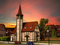 Vollmer H0 - 43768 - H0 Fachwerkkirche Altbach - Artikelbild