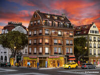 Vollmer H0 - 43781 - H0 Restaurant mit Inneneinrichtung und LED-Beleuchtung, Funktionsbausatz - Artikelbild