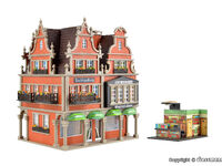 Vollmer H0 - 43842 - H0 Buchhandlung mit Inneneinrichtung und LED-Beleuchtung - Artikelbild