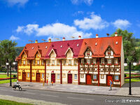 Vollmer H0 - 43847 - H0 Reihen-Doppelhaus mit Fachwerk