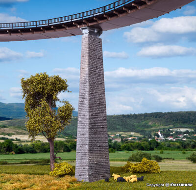 Vollmer H0 - 44512 - H0 Mauerverkleidung für Fahrbahnträger - Artikelbild