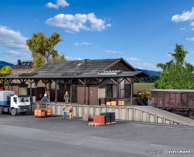 Vollmer H0 - 45716 - H0 Laderampe, fünfteilig **Auslauf** - Artikelbild