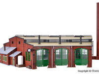 Vollmer H0 - 45754 - H0 Ringlokschuppen mit Türschließvorrichtung, dreiständig - Artikelbild