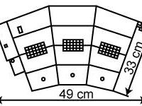 Vollmer H0 - 45754 - H0 Ringlokschuppen mit Türschließvorrichtung, dreiständig - Artikelbild