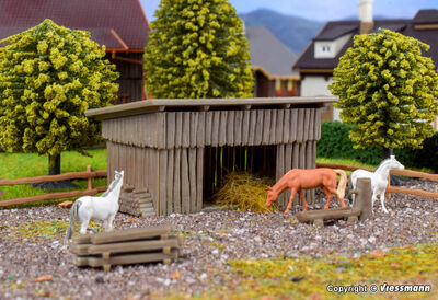 Vollmer N - 47716 - N Viehunterstand mit Weidezaun - Artikelbild