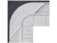 Vollmer H0 - 48253 - H0 Gehweg mit 90°-Winkel aus Steinkunst