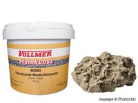 Vollmer H0 - 48900 - Steinkunst-Modellierpaste, Farbe Natur, 500 g