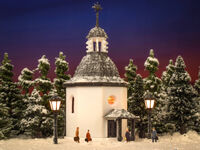 Vollmer Z - 49412 - Z Stille-Nacht-Gedächtnis-Kapelle mit LED- Beleuchtung und Kunstschnee, Funktionsbausatz - Artikelbild