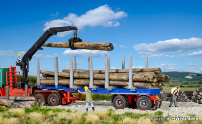 Kibri H0 - 12250 - H0 DOLL Sattelauflieger für Kurz- und Langholz - Artikelbild