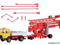 Kibri H0 - 13025 - H0 MAN Kipppritsche und LIEBHERR SK 20 Schnelleinsatzkran - Artikelbild
