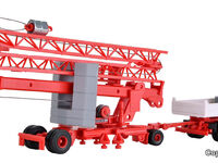 Kibri H0 - 13025 - H0 MAN Kipppritsche und LIEBHERR SK 20 Schnelleinsatzkran - Artikelbild