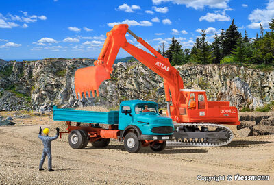 Kibri H0 - 14030 - H0 MB Rundhauber LAK 1620 mit Kipp-Pritsche - Artikelbild