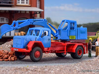 Kibri H0 - 14130 - H0 MAGIRUS Eckhauber mit Baggeraufbau