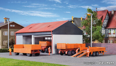 Kibri H0 - 15707 - H0 Kommunalanhänger-Set - Artikelbild