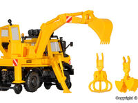 Kibri H0 - 16307 - H0 Zweiwege UNIMOG mit Heckbagger - Artikelbild