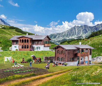 Kibri N - 37029 - N Berghäuser Sertig, 2 Stück - Artikelbild