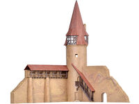 Kibri N - 37109 - N Rundturm mit Mauer in Marktbreit - Artikelbild