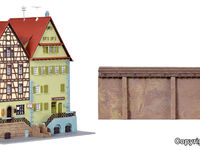 Kibri N - 37110 - N Haus auf der Mauer Schwäbisch Hall, 2 Stück - Artikelbild