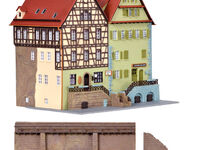 Kibri N - 37110 - N Haus auf der Mauer Schwäbisch Hall, 2 Stück - Artikelbild