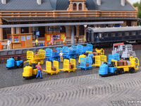 Kibri N - 37530 - N Deko-Set Gepäckwagen