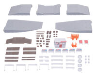 Kibri N - 37755 - N Deko-Set Rund um den Bahnsteig - Artikelbild