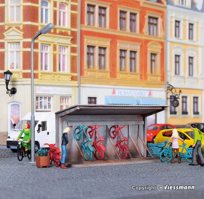 Kibri H0 - 38143 - H0 Deko-Set Fahrradständer - Artikelbild