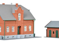 Kibri H0 - 38188 - H0 Siedlungshaus Oberhausen mit Nebengebäude - Artikelbild