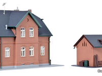 Kibri H0 - 38192 - H0 Werkswohnhaus in Bottrop mit Nebengebäude - Artikelbild