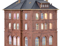 Kibri H0 - 38199 - H0 Bahnbetriebsgebäude inkl. Hausbeleuchtungs- Startset - Artikelbild