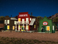 Kibri H0 - 38501 - H0 Westernhäuser Ensemble Hotel - Artikelbild