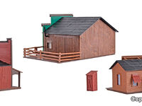 Kibri H0 - 38506 - H0 Westernhäuser Ensemble Saloon - Artikelbild